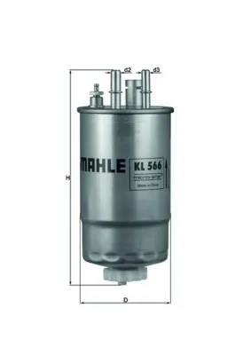 Bränslefilter MAHLE KL 566
