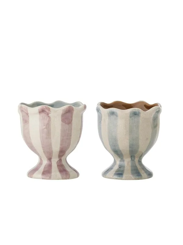 Bloomingville Willa äggkopp 2 delar Rose-blue