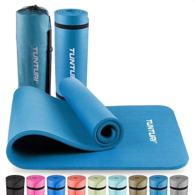 Tunturi NBR Träningsmatta 15mm (180 x 60 cm) – Petrol Blue