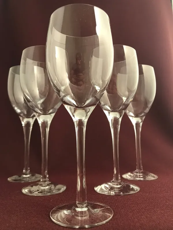 Orrefors – Illusion – 6 st Rödvinsglas design Nils Landberg