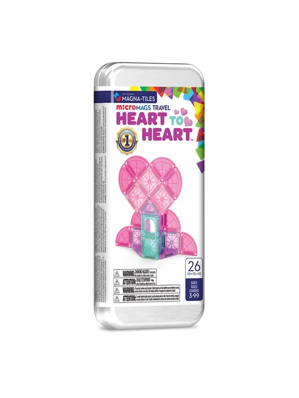 Magna-Tiles Mini Magnetset - 26 Delar - Heart två Heart