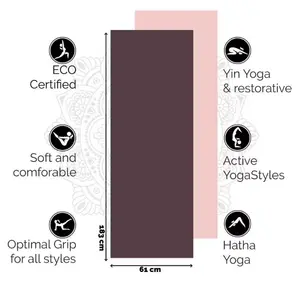 Yogamatta Eco TPE 6mm Passionate Purple - Love Generation