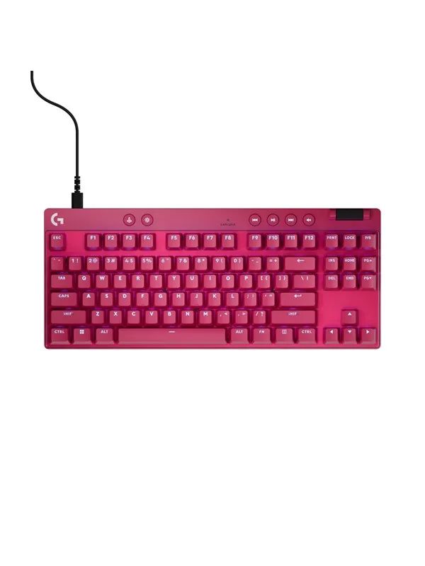 Logitech G PRO X TKL - Logitech Magnetic Analog - Linear - Gaming Keyboard - Utan numpad - Nordisk - Röd