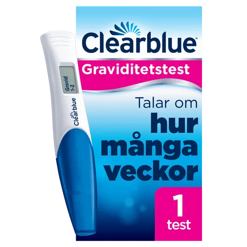1-pack Clearblue Digitalt Graviditetstest med Veckoindikator
