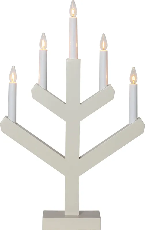 Ljusstake Vinga 5-armad Beige