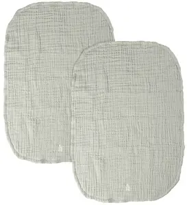 Sebra Skötbädd - 2-pack - Muslin - Mist Green