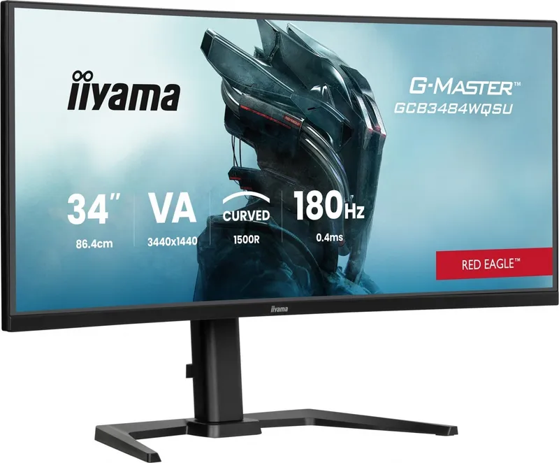34″ iiyama G-MASTER Red Eagle GCB3484WQSU-B1 - 3440×1440 - 180Hz - VA