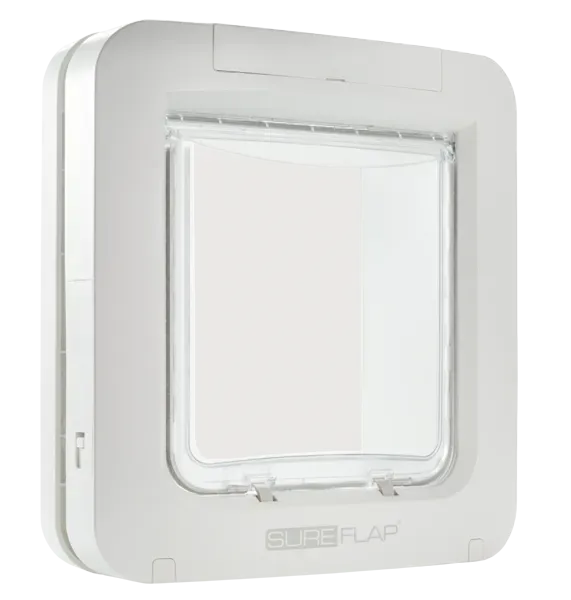 Sureflap Kattlucka med Microchip Vit
