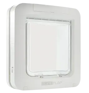Sureflap Kattlucka med Microchip Vit