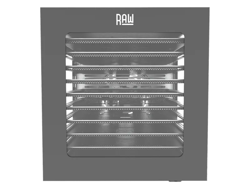 RAW Dehydrator m. 10 plåtar (Rostfritt stål)