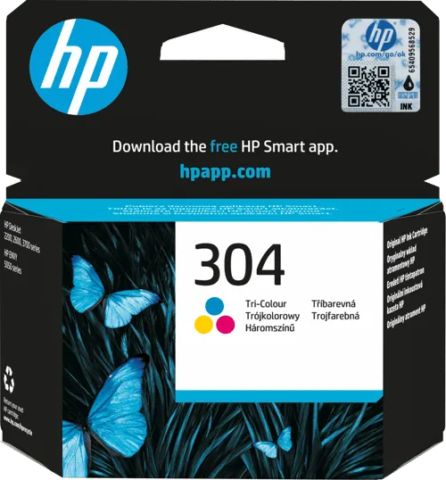 HP 304 trefärgs original bläckpatron