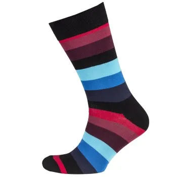 Happy socks Strumpor Stripe Sock UPP2 W Randiga bomull Strl 41/46 Dam
