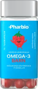 Omega-3 Barn Jordgubb 70 tuggkapslar