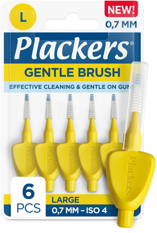 Plackers Gentle Brush 0,7 mm 6 St