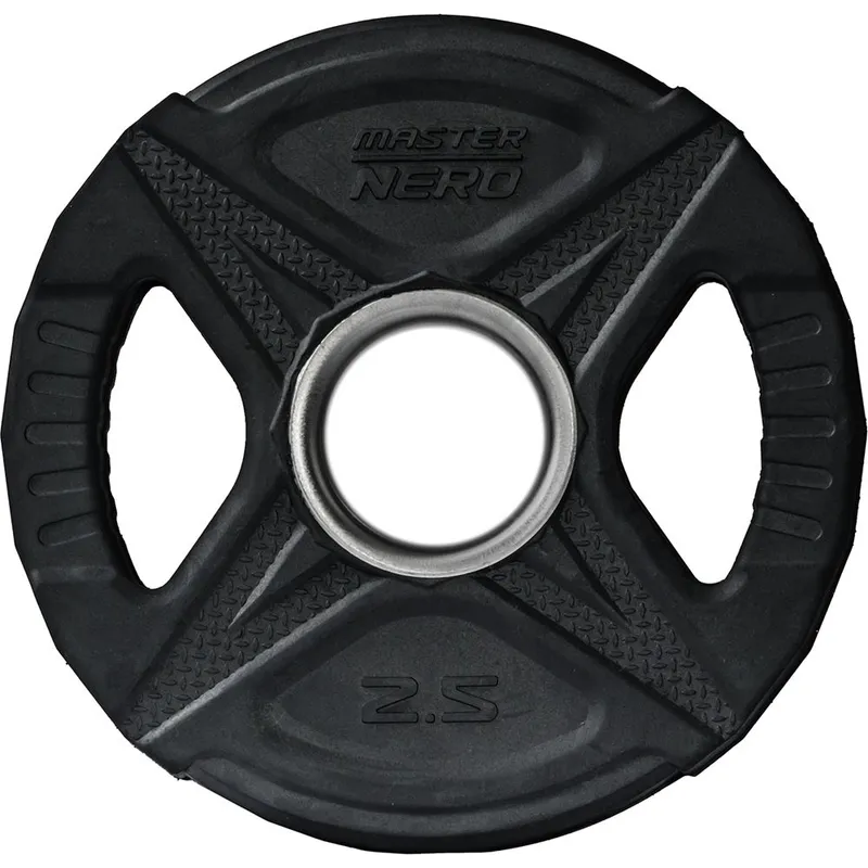 Master Fitness Nero Rubber Plate, Viktskivor gummerade (#5896)