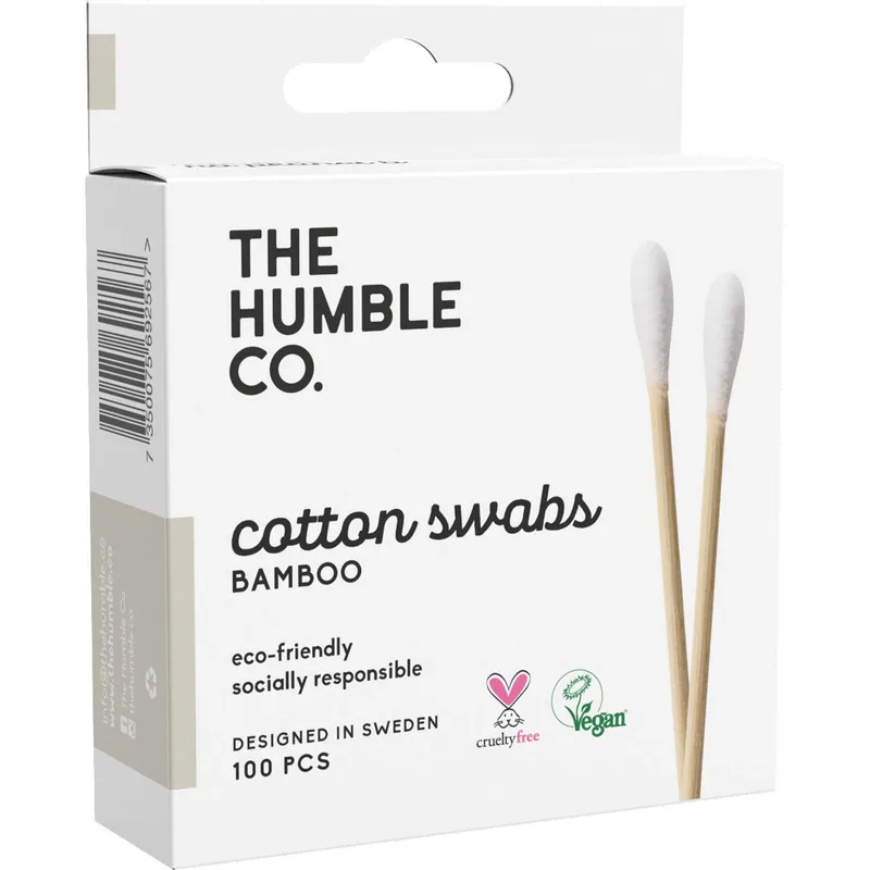 The Humble Co. Humble Cotton Picks Bomullspinnar Vit 100 st