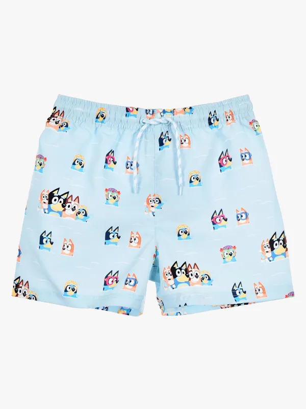 Bluey Badshorts, Ljusblå, 110-116