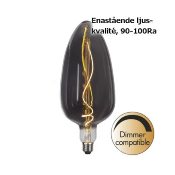 Star Trading dimbar LED heavy smoke 2200K 50lm E27 2,5W