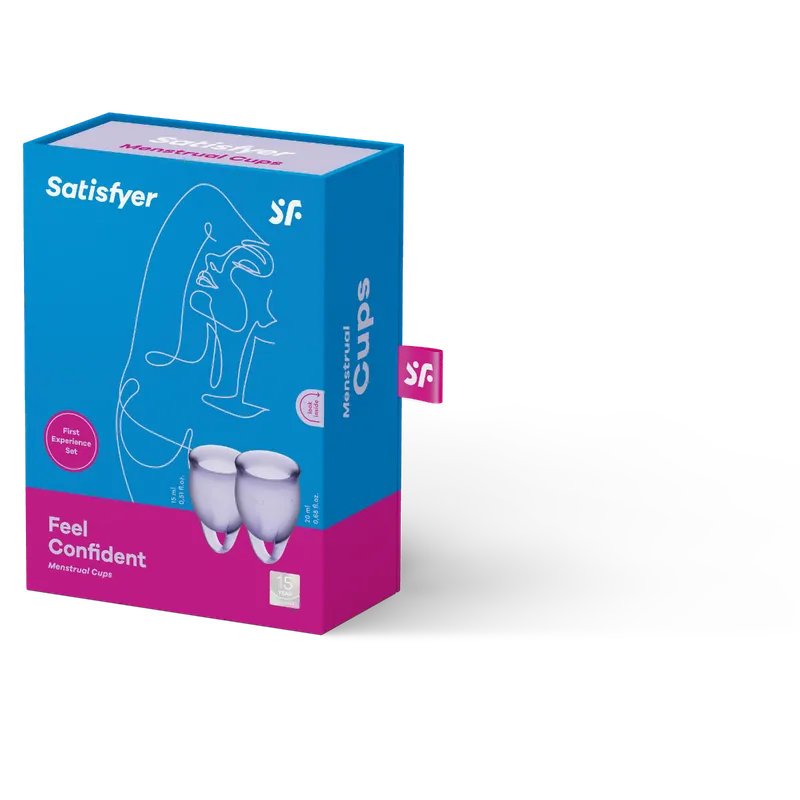 Satisfyer feel confident menstrual cup lila 1 styck