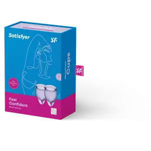 Satisfyer feel confident menstrual cup lila 1 styck