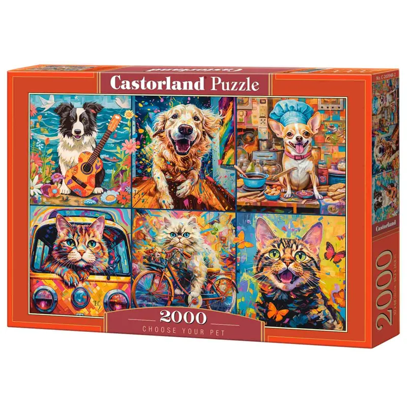 Castorland Pussel - Excentriska Husdjur 2000 bitar