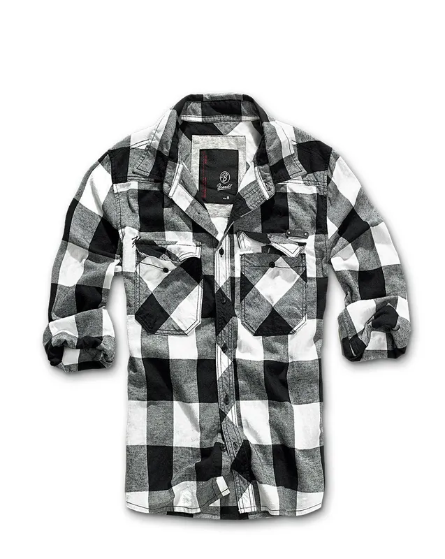 Brandit flanellskjorta Vit (#4635)