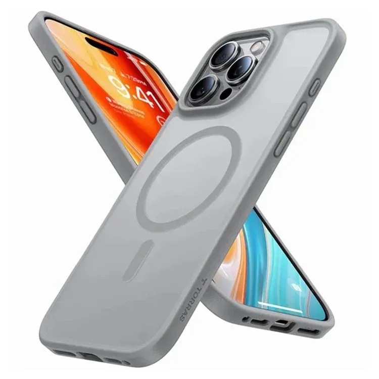 TORRAS Mobilskal till iPhone 16 Pro Max Magsafe Skin-Touch Matte – Grå