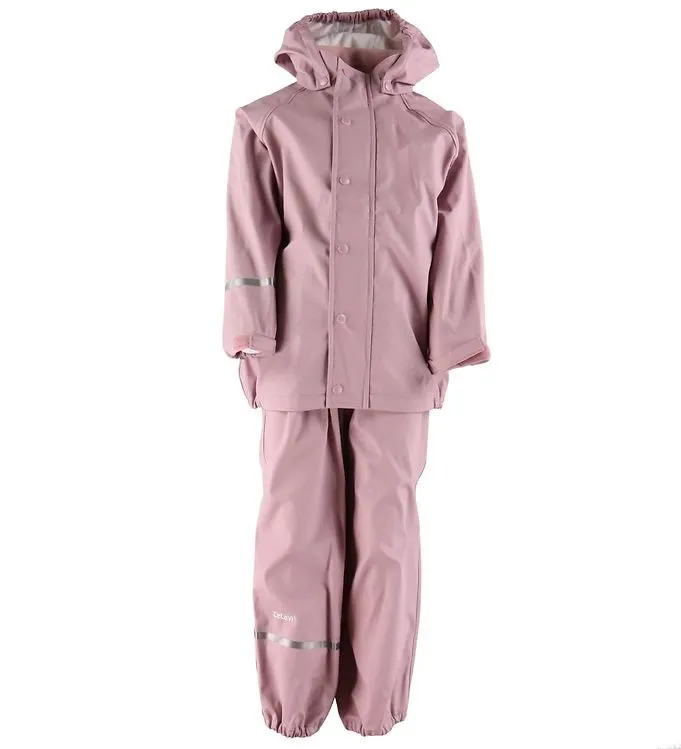 CeLaVi Regnkläder m. Hängslen - PU - Mauve Shadow (#9516)