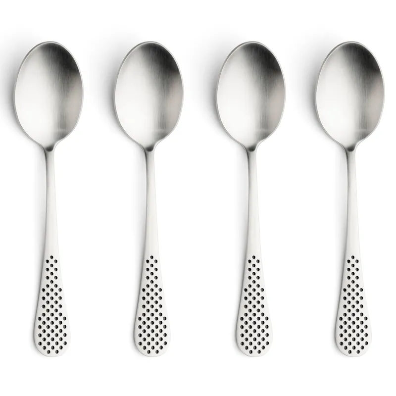 Global Classic matsked Rostfritt stål, 18,7 cm, 4-pack