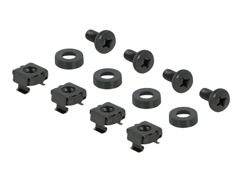 Delock Rackmonterad Din-räls 19″ 2u Svart