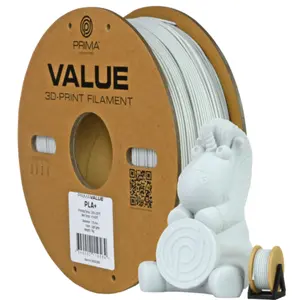 PrimaValue PLA+ - 1,75mm - 1kg - Ljusgrå