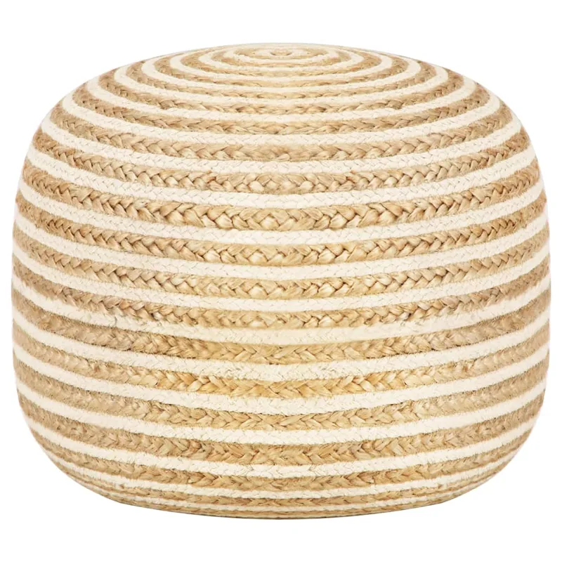 vidaXL Handgjord sittpuff 45×30 cm jute