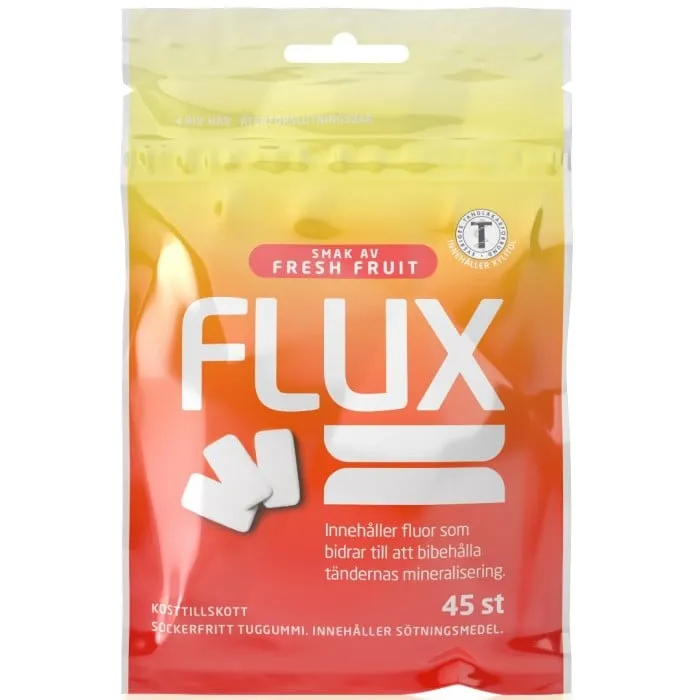 Flux Tuggummi Fresh Fruit, påse 45 st