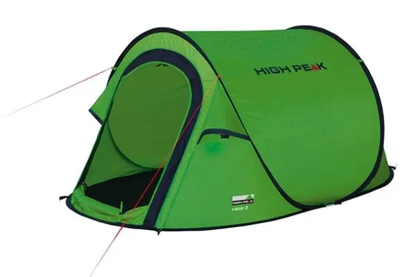 High Peak Vision 2, Camping, Tunneltält, 1,86 kg, Grön
