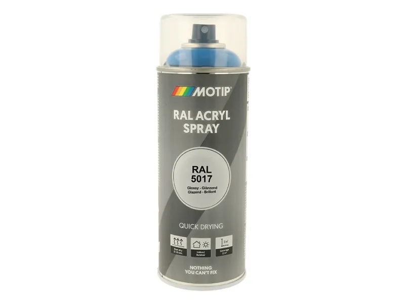 Motip High Gloss RAL 5017 - Sprayfärg Traffic Blå 400 ml