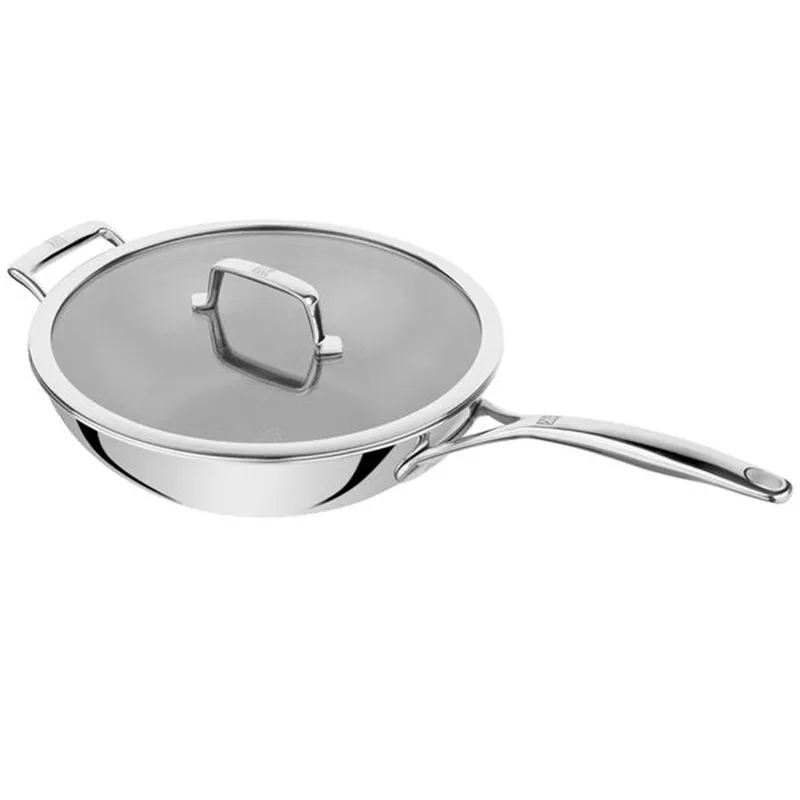 ZWILLING Peak 30 cm, Wok med lock, Silver