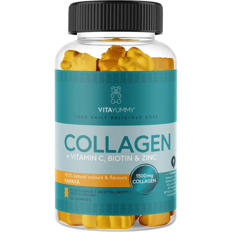 VitaYummy Collagen, Papaya, 60 Gummies
