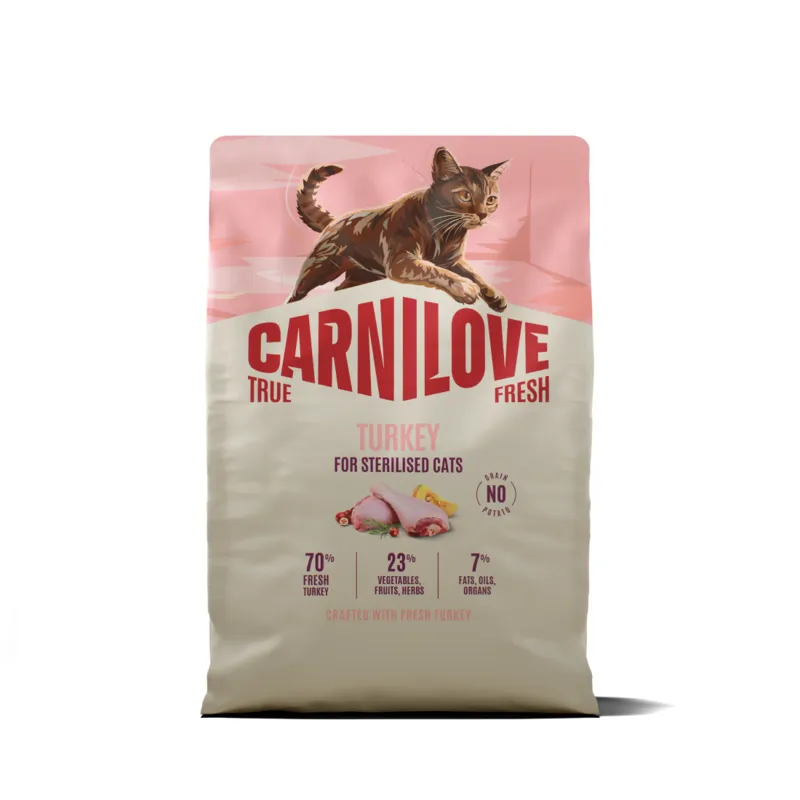 Carnilove True Fresh Cat Adult Sterilised Turkey Torrfoder till Katt