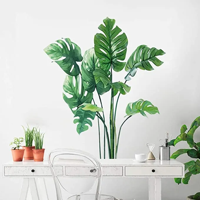 Väggdekal - Monstera lämnar