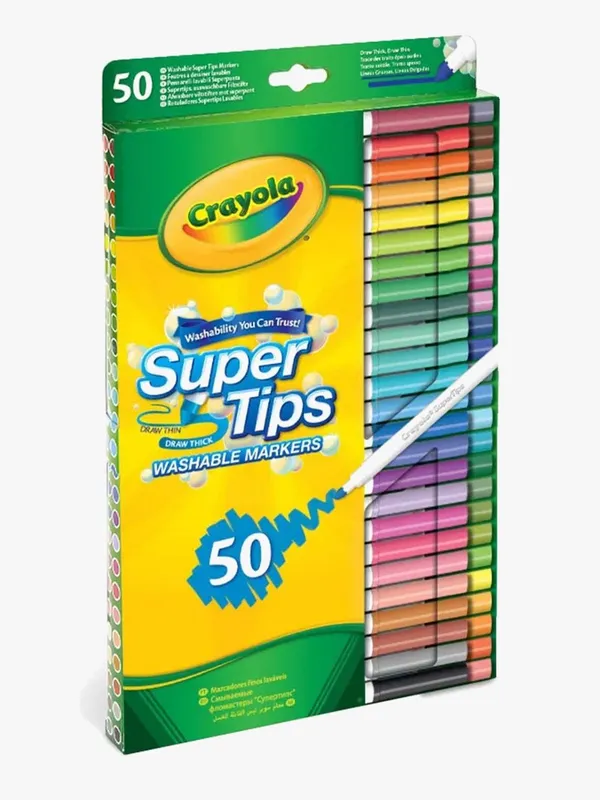 Crayola Tuschpennor – 50 st. – Super Tips – Flerfärgad