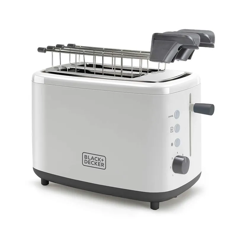 BLACK+DECKER Brödrost 2-Slice Vit