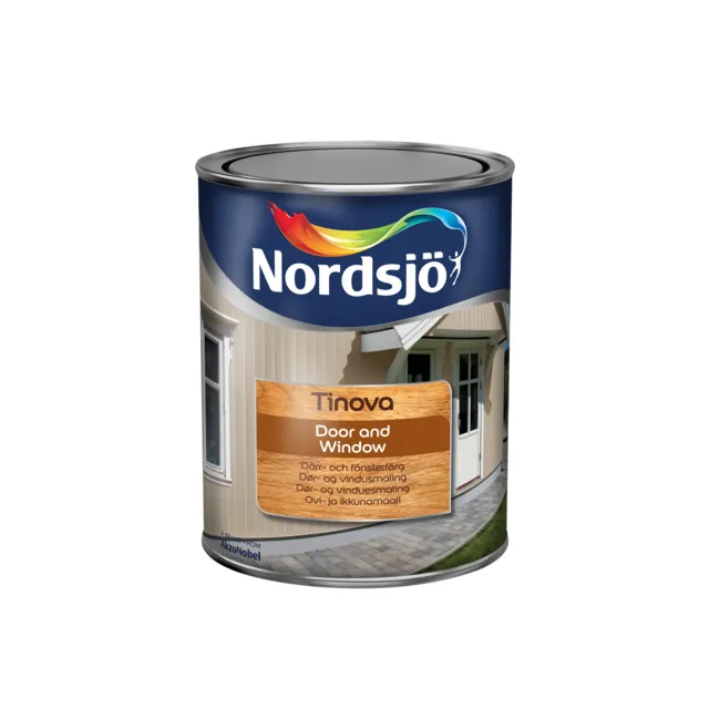 DÖRR&FÖNSTERFÄRG TINOVA DOOR& WINDOW 337 SVART UTOMH 1L | Beijerbygg Byggmaterial