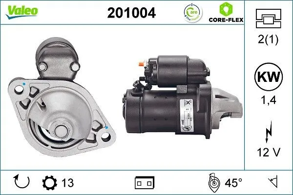 Startmotor VALEO 201004