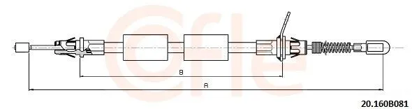 Handbromsvajer COFLE 92.20.160B081