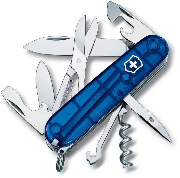 Victorinox Climber Fickkniv Blå Transparent
