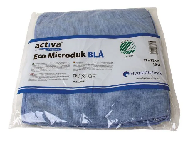 Microfiberduk ACTIVA Eco 32x32cm blå
