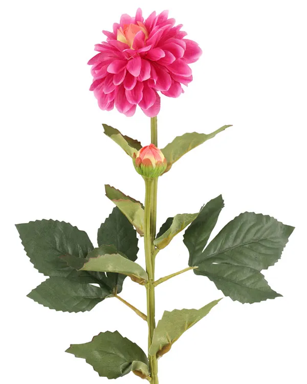 Konstgjord snittblomma – Dahlia 60 cm Rosa