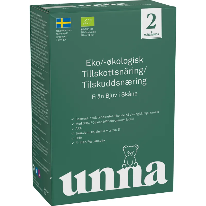 Unna Ekologisk Tillskottsnäring steg 2 600 g