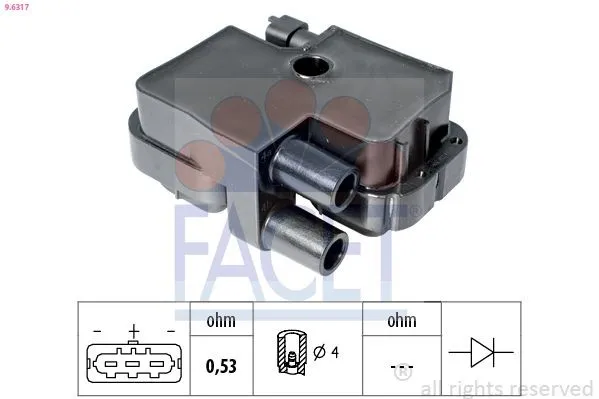 Tändspole FACET 9.6317
