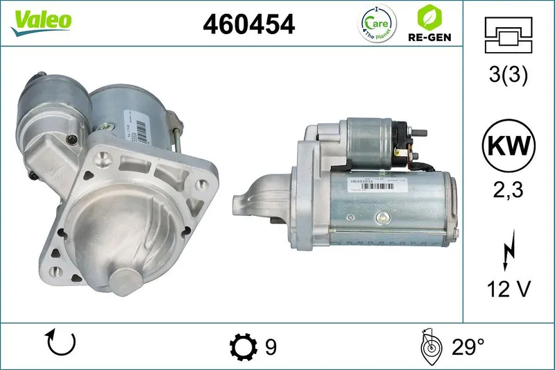 Startmotor VALEO 460454
